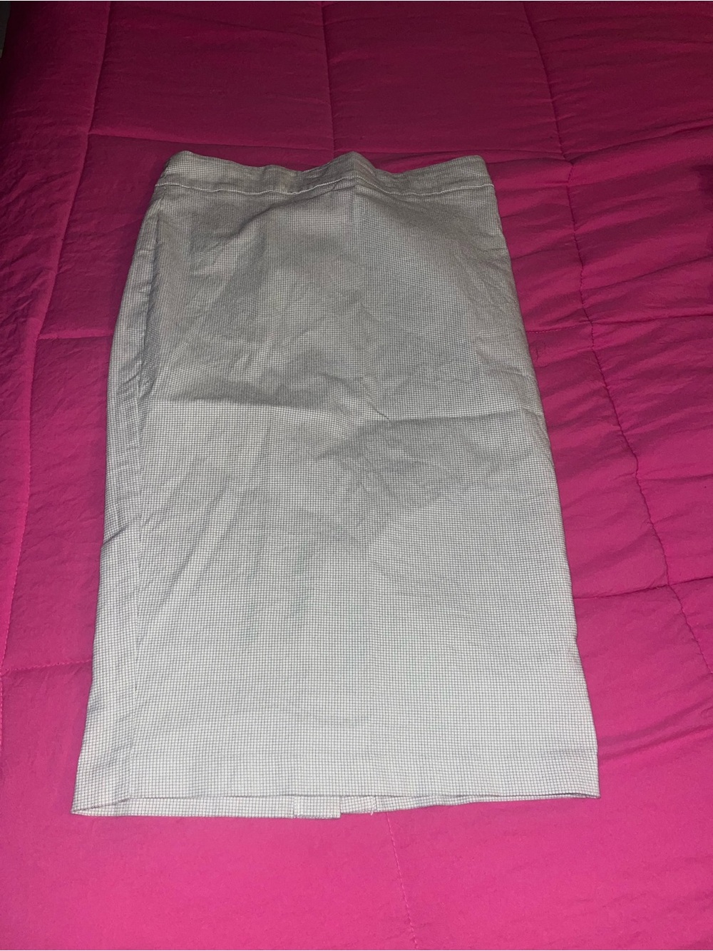 Lila Rose Light Gray Pencil Skirt